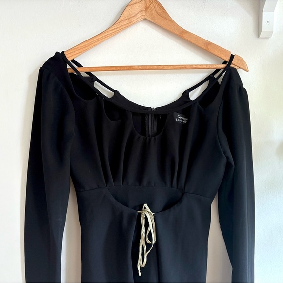 Vintage Georges Lévesque pour Scandale Black Mini Dress ( fits XS - S) - Picture 3 of 6